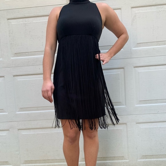 Fringe Tassel Bodycon Dress - Picture 4 of 12